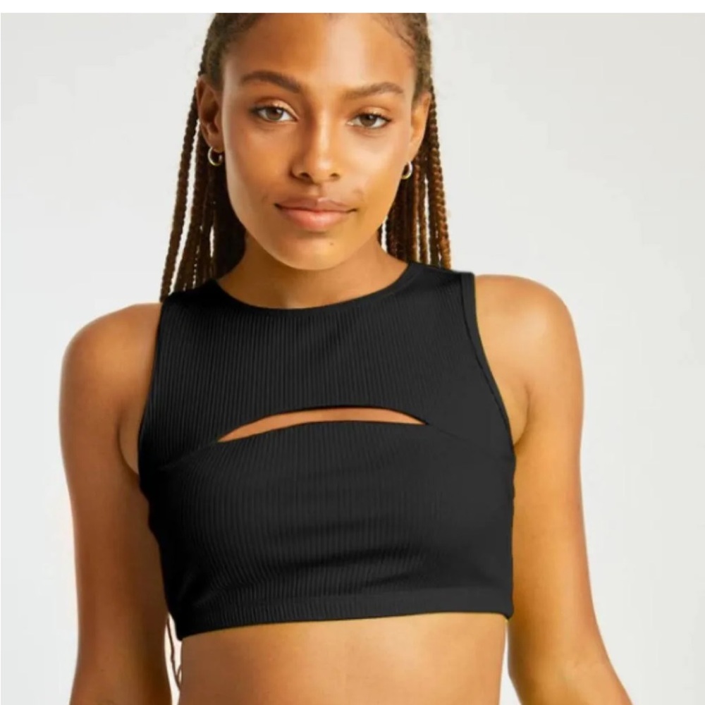 Year of Ours Ribbed Slit Bra Small